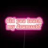 Customizable RGB neon sign for drum enthusiasts with humor and style