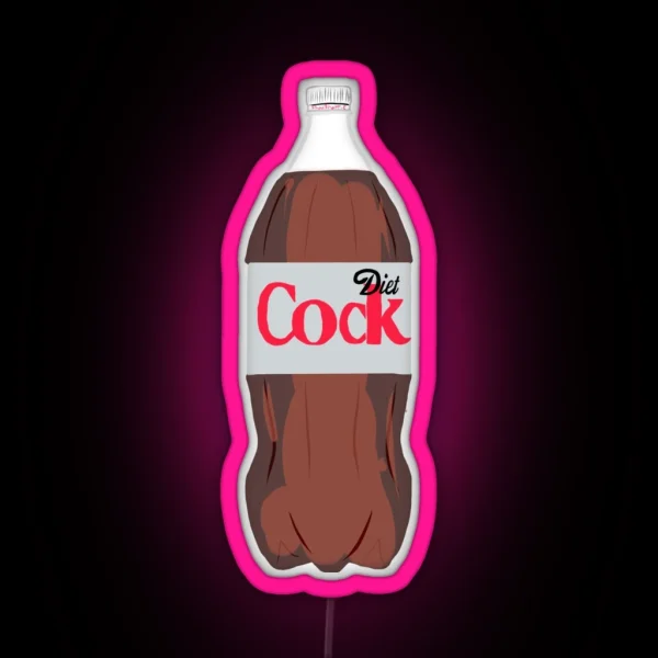 Diet Cock 2 Liter RGB Neon Sign