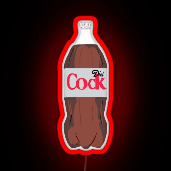 Diet Cock 2 Liter RGB Neon Sign