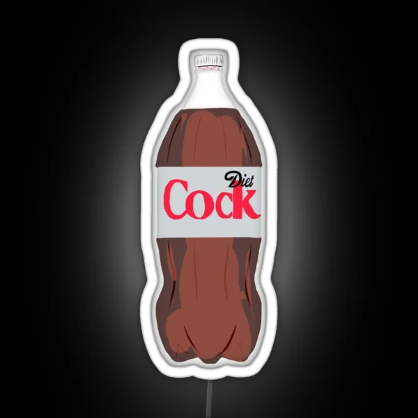 Diet Cock 2 Liter RGB Neon Sign
