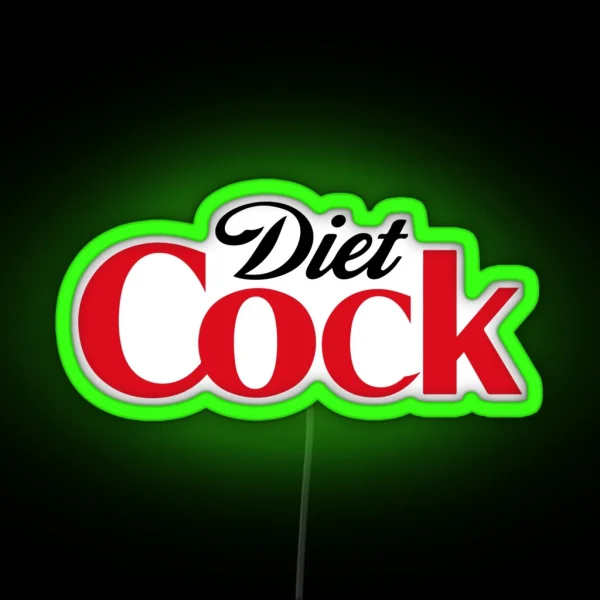 Diet Cock Tiktok RGB Neon Sign