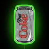 Brighten up your space with nostalgic Diet Cola themed neon lights