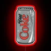 Diet Cola Enthusiast's Vibrant Neon Sign for the Ultimate Fandom