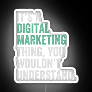 Digital Marketing Career Internet Social Media RGB Neon Sign