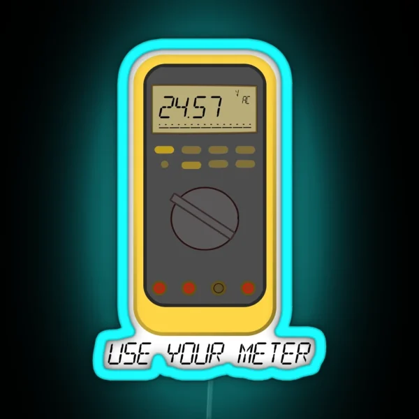 Digital Multimeter Enthusiast RGB Neon Sign