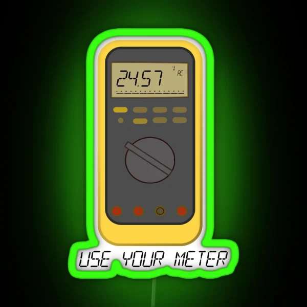 Digital Multimeter Enthusiast RGB Neon Sign