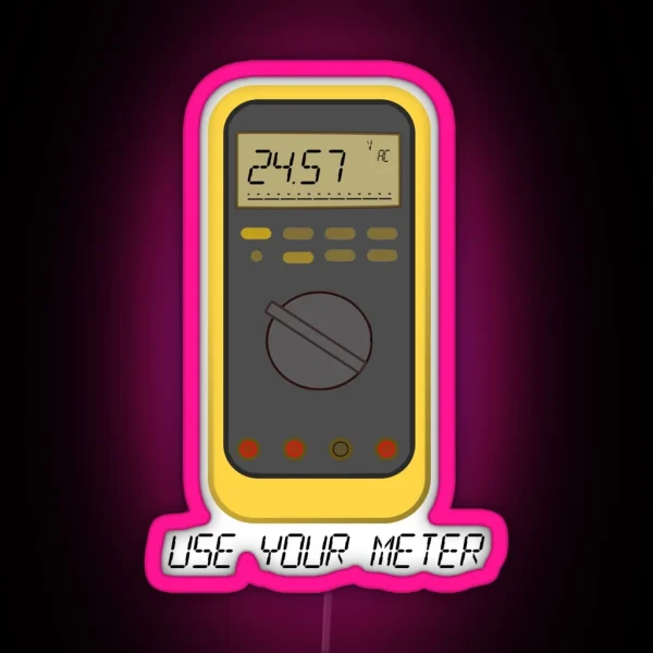 Digital Multimeter Enthusiast RGB Neon Sign