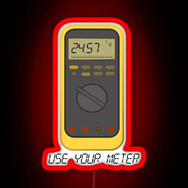Digital Multimeter Enthusiast RGB Neon Sign