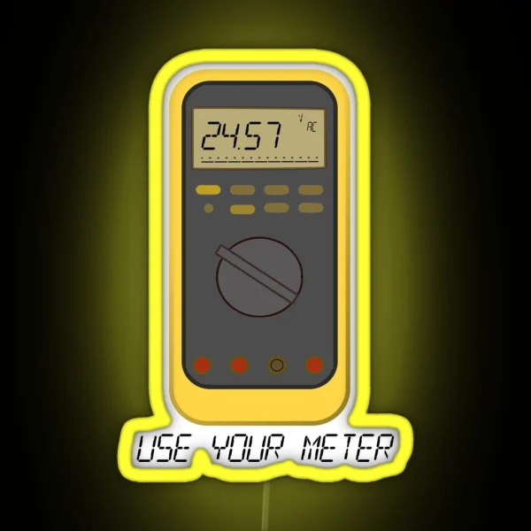 Digital Multimeter Enthusiast RGB Neon Sign