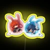 Diluc and Kaeya's Epic Genshin Impact RGB Neon Sign Display