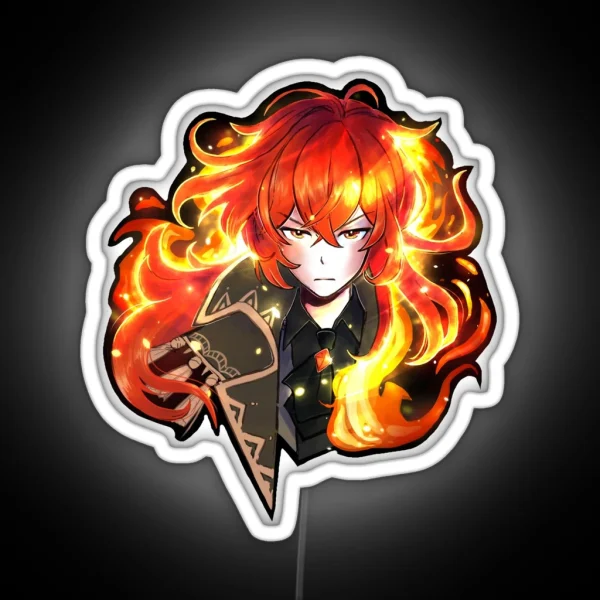 Diluc Genshin Impact RGB Neon Sign