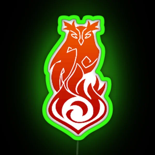 Diluc Genshin Impact RGB Neon Sign
