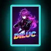 Diluc Character Inspired Genshin Impact RGB Neon Light Sign