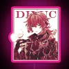 Vibrant Diluc Genshin Impact RGB Neon Sign Decorative Art Piece