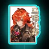 Glowing Diluc Chibi Neon Sign Inspired by Genshin Impact's Iconic Character