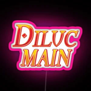 DILUC MAIN Genshin Impact RGB Neon Sign