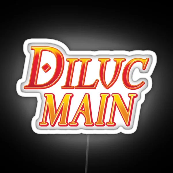 DILUC MAIN Genshin Impact RGB Neon Sign