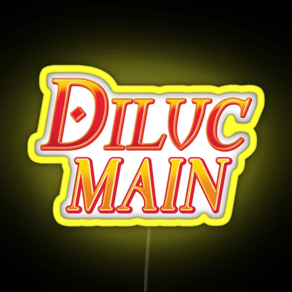 DILUC MAIN Genshin Impact RGB Neon Sign