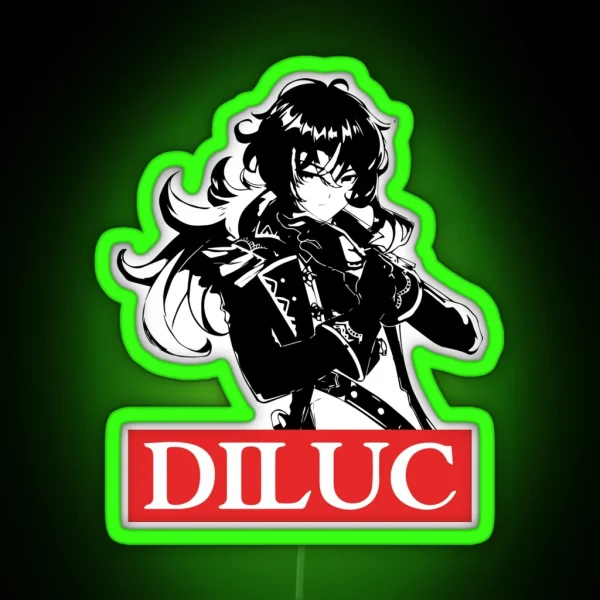 Diluc RGB Neon Sign