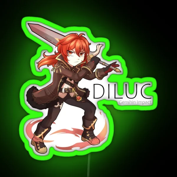 Diluc RGB Neon Sign