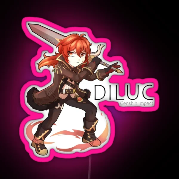 Diluc RGB Neon Sign