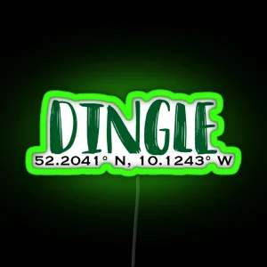 Dingle Coordinates RGB Neon Sign