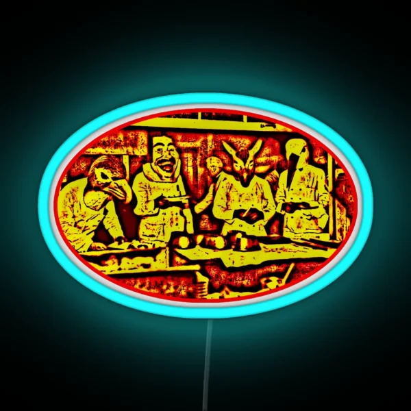 Dinner Is Served RGB Neon Sign