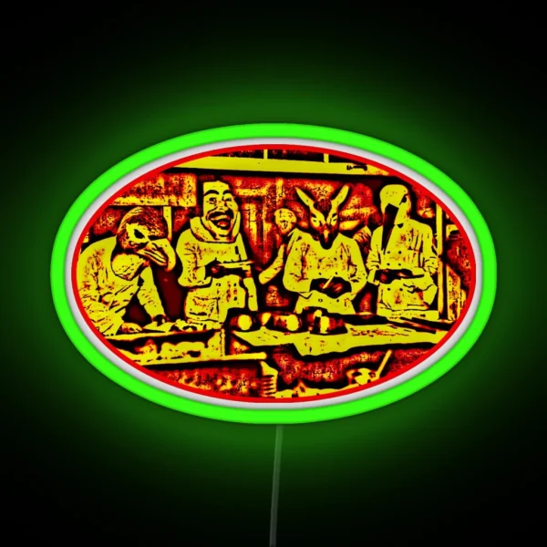 Dinner Is Served RGB Neon Sign