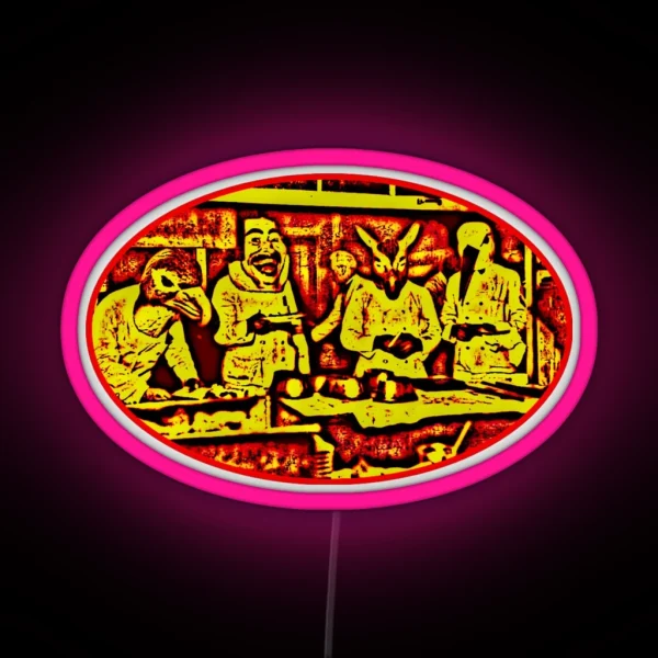 Dinner Is Served RGB Neon Sign