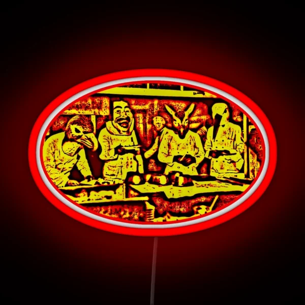 Dinner Is Served RGB Neon Sign