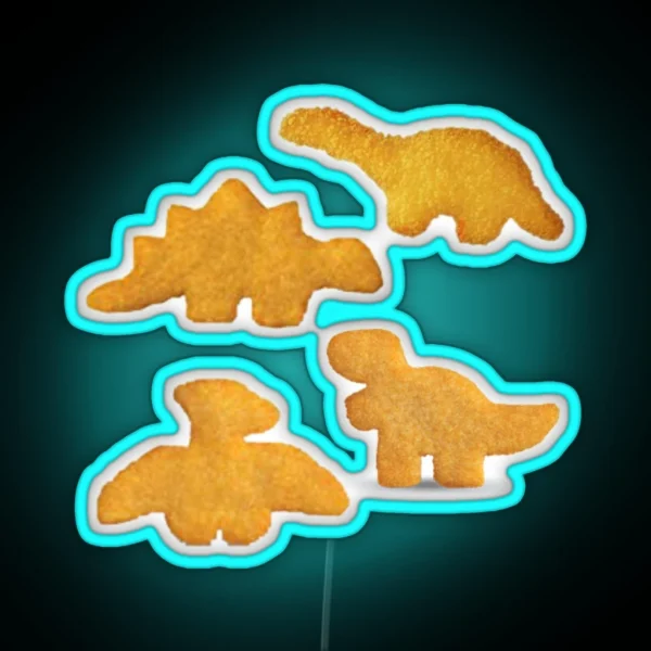 Dino Nuggets RGB Neon Sign