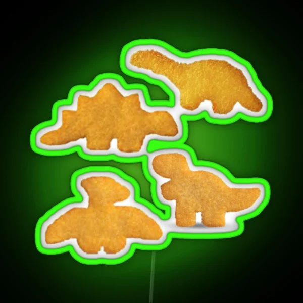 Dino Nuggets RGB Neon Sign
