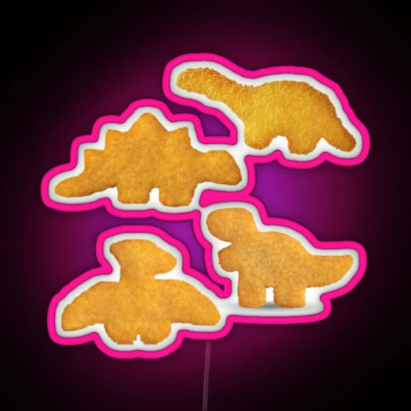 Dino Nuggets RGB Neon Sign