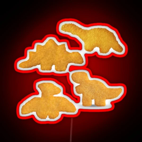 Dino Nuggets RGB Neon Sign