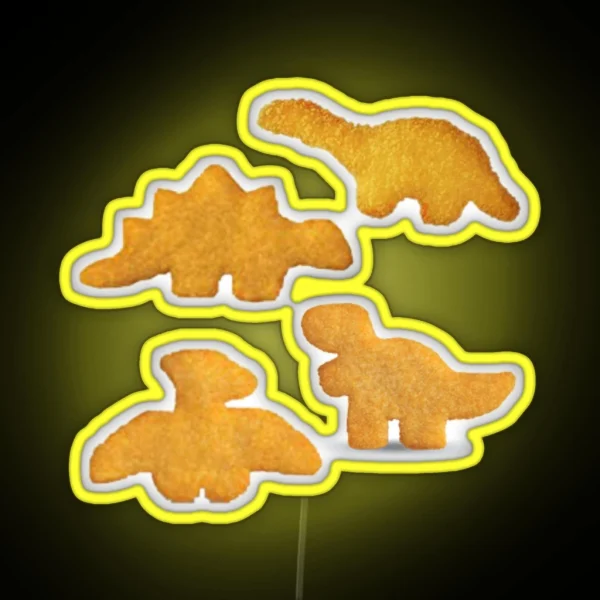 Dino Nuggets RGB Neon Sign