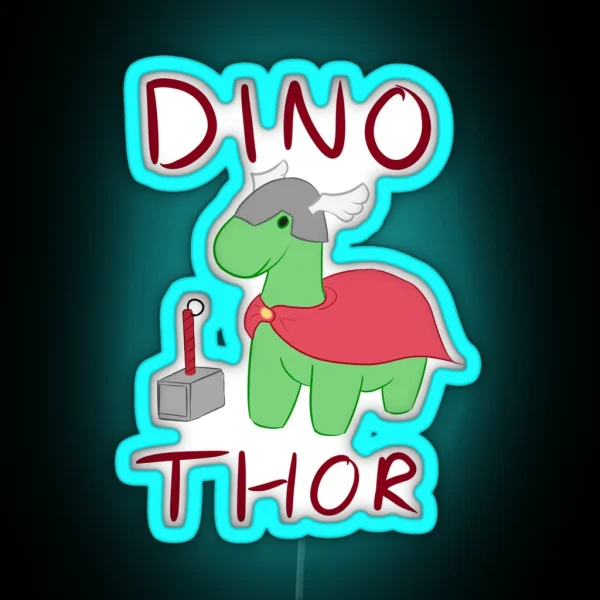 Dino Thor RGB Neon Sign