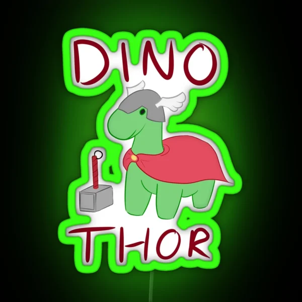 Dino Thor RGB Neon Sign