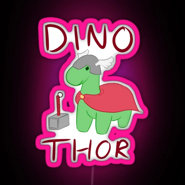 Dino Thor RGB Neon Sign