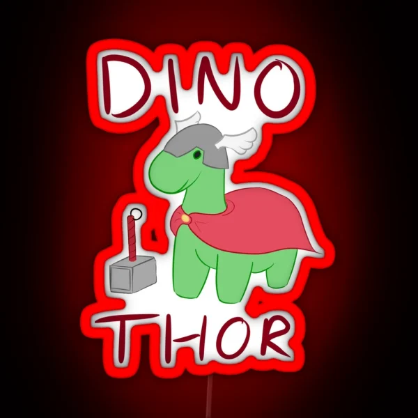 Dino Thor RGB Neon Sign