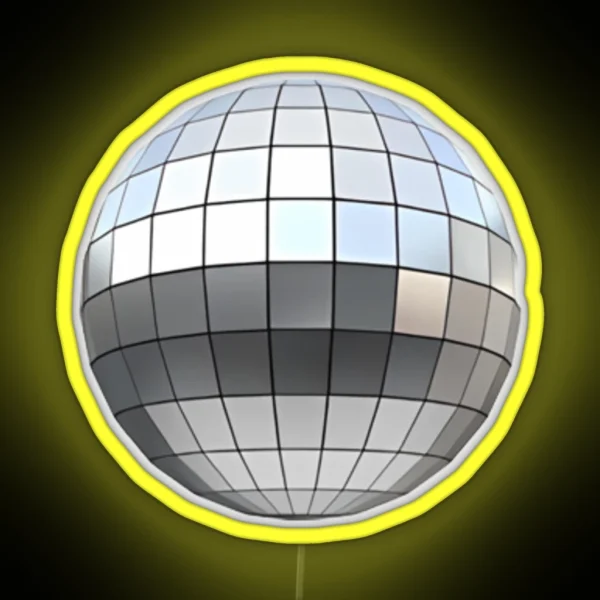 Disco Ball Emoji RGB Neon Sign