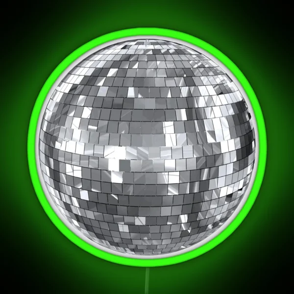 Disco Ball RGB Neon Sign