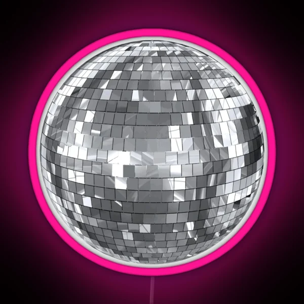 Disco Ball RGB Neon Sign