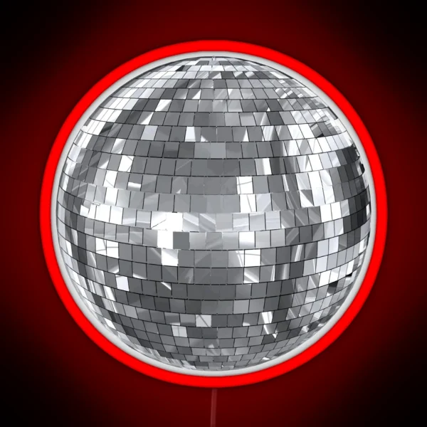 Disco Ball RGB Neon Sign