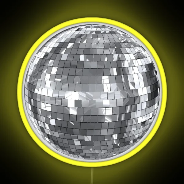 Disco Ball RGB Neon Sign