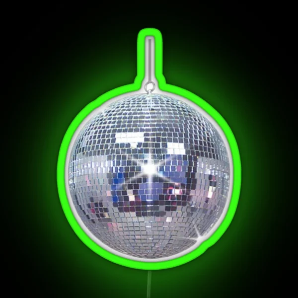 Disco Ball RGB Neon Sign