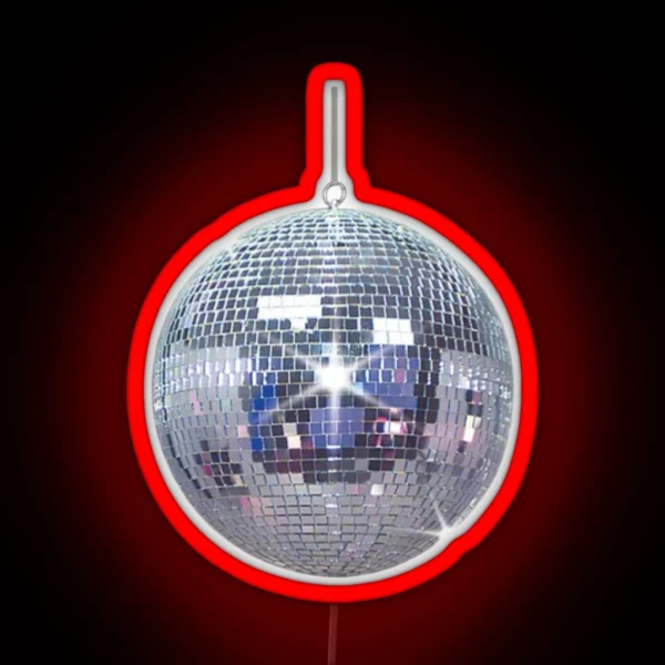 Disco Ball RGB Neon Sign