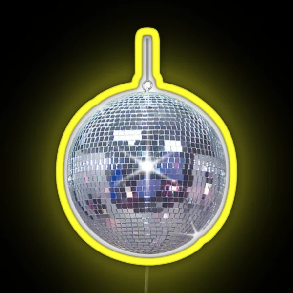 Disco Ball RGB Neon Sign