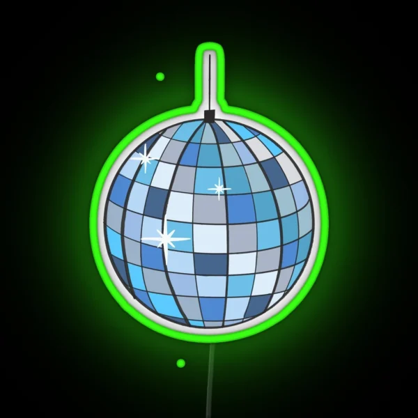 Disco Ball RGB Neon Sign