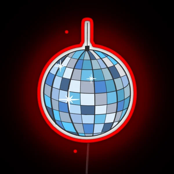 Disco Ball RGB Neon Sign