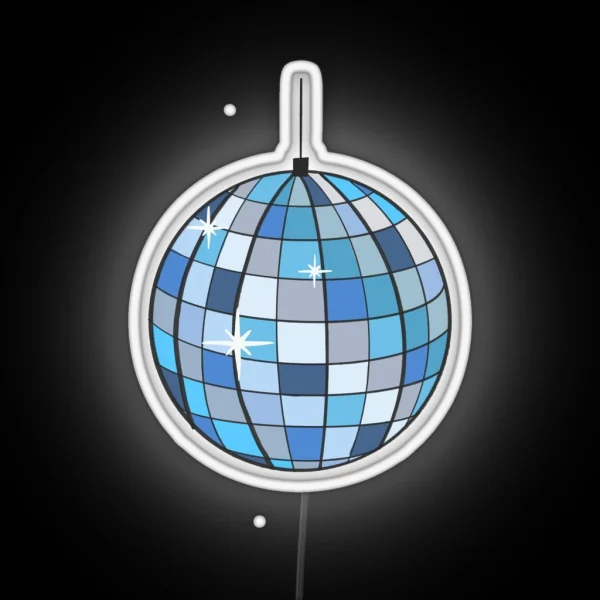 Disco Ball RGB Neon Sign